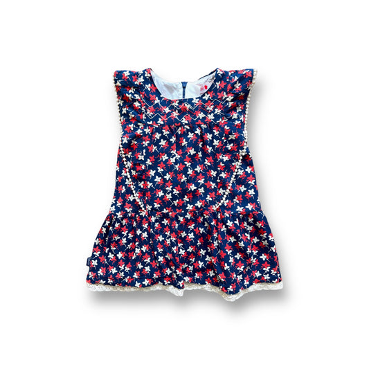 Navy Dress with Flowers (Spanish fashion)