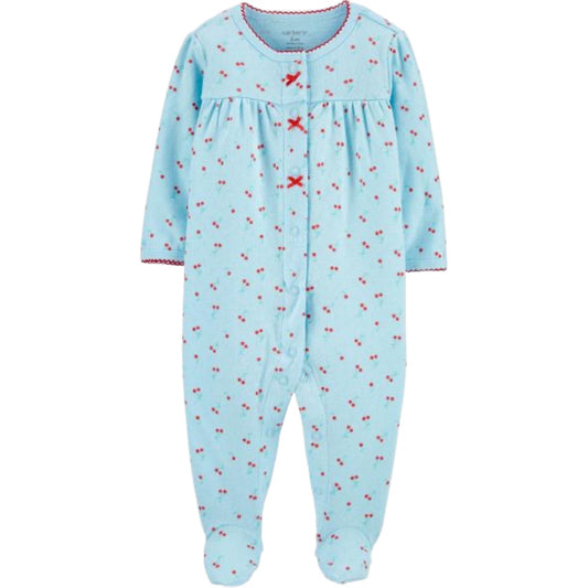 Light Blue Cherry Pajamas