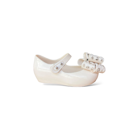 Mini Melissa - Cream Shoe with Bow