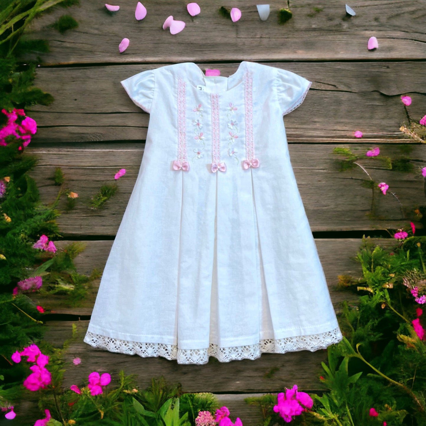 Elegant Cream Dress with Delicate Embroidery